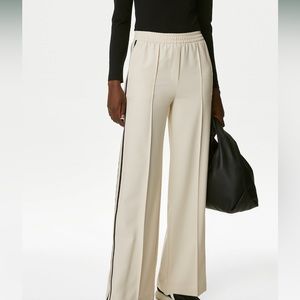 BNWOT Marks & Spencer cream striped pants - size 10 long